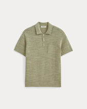 The Cotton Linen Polo | Eucalyptus