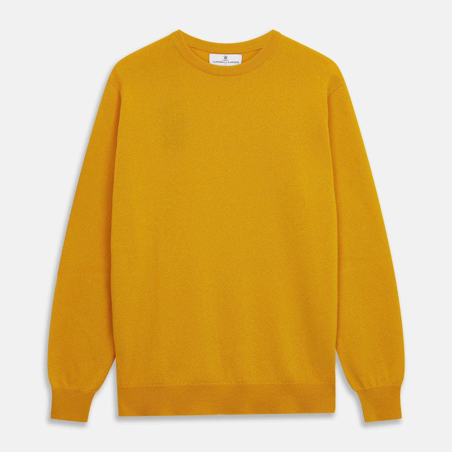 Gold Glenn Cashmere Crew Neck Jumper