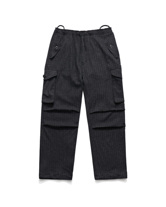COMBAT EASY PANTS / GREY CHALK STRIPE