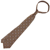 Shibumi Flower Fina Grenadine Silk Tie Beige