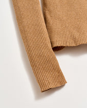Long Sleeve Rib Crew