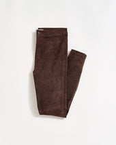 Stretch Suede Fly Front Legging