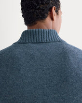 Luxe Merino Quarter-Zip Pullover | Heather Midnight Navy