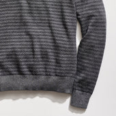 Long Sleeve Jacquard Sweater Polo