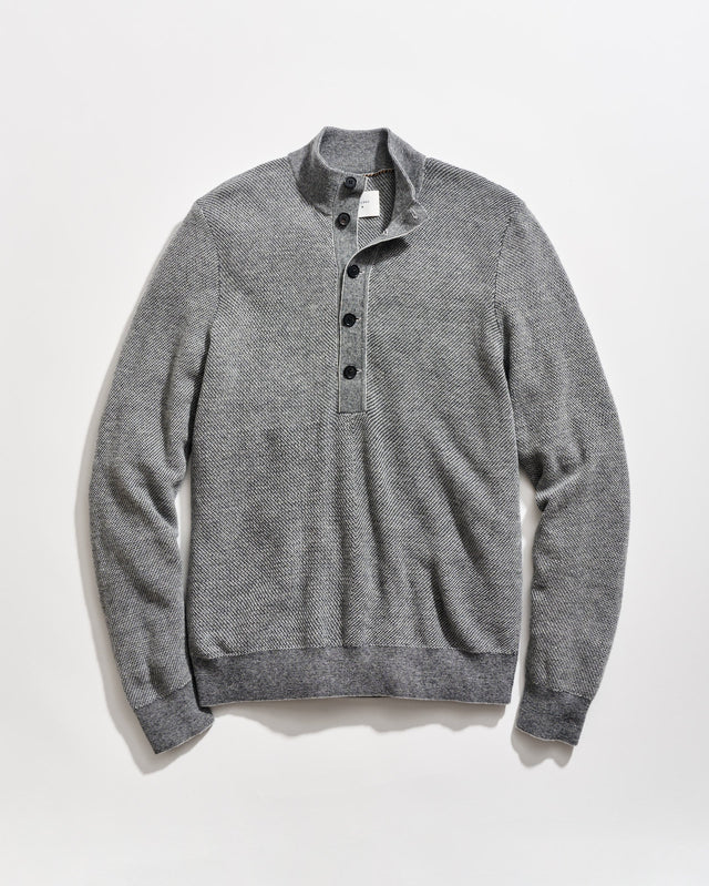 Button Placket Twill Pullover