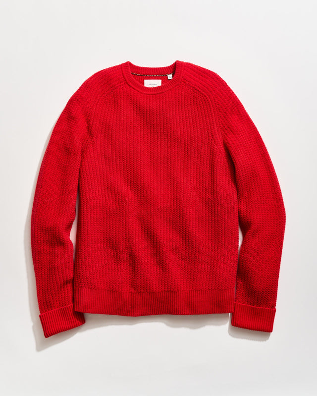 Wool Plaited Textured Crew