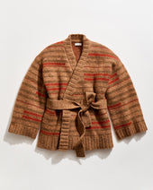 Broken Stripe Wrap Cardigan