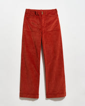 Velvet Twill Wide Leg Pant