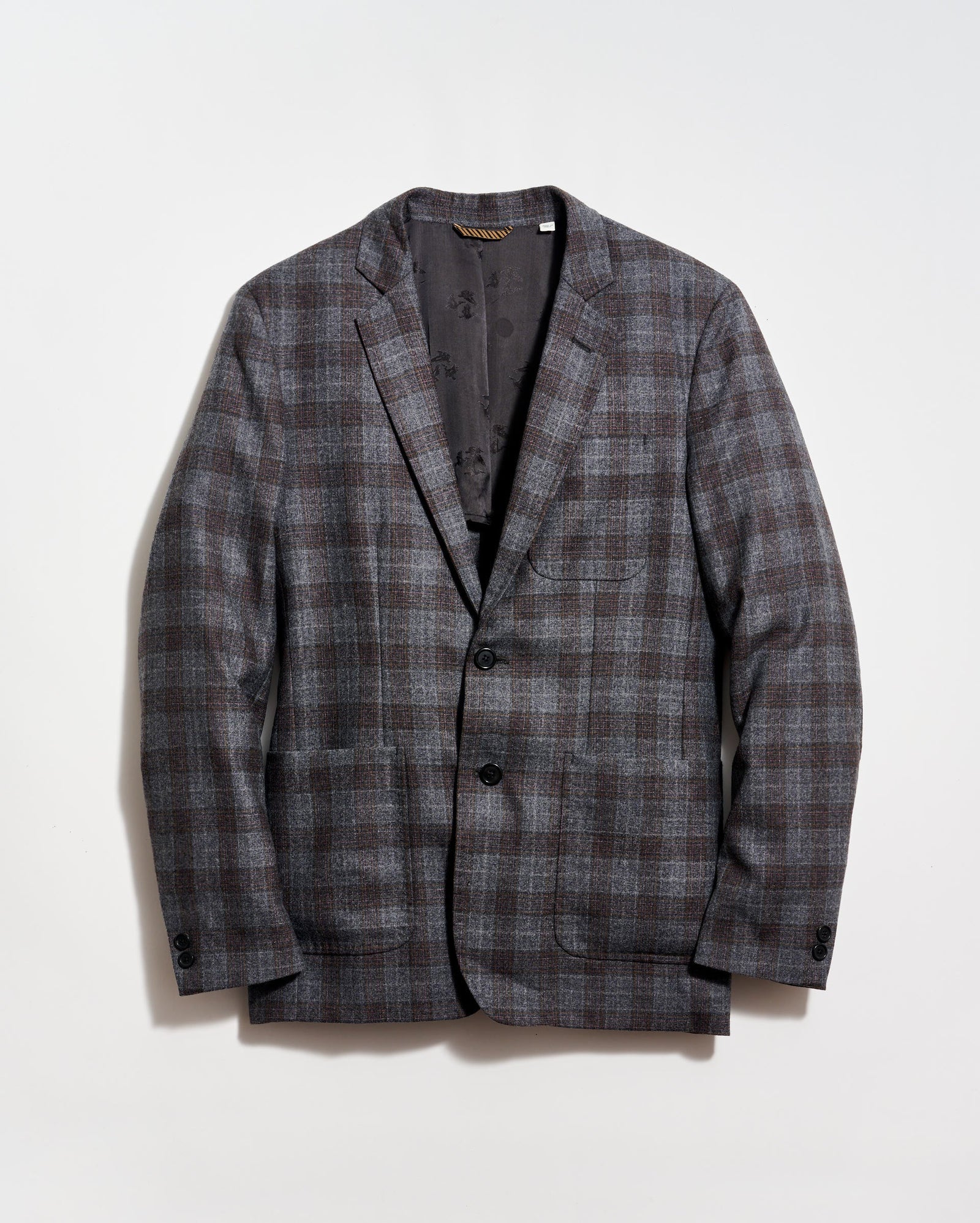 Virgin Wool Shadow Plaid Archie Jacket
