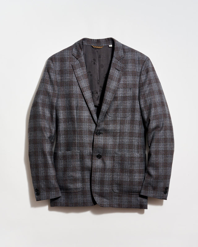Virgin Wool Shadow Plaid Archie Jacket