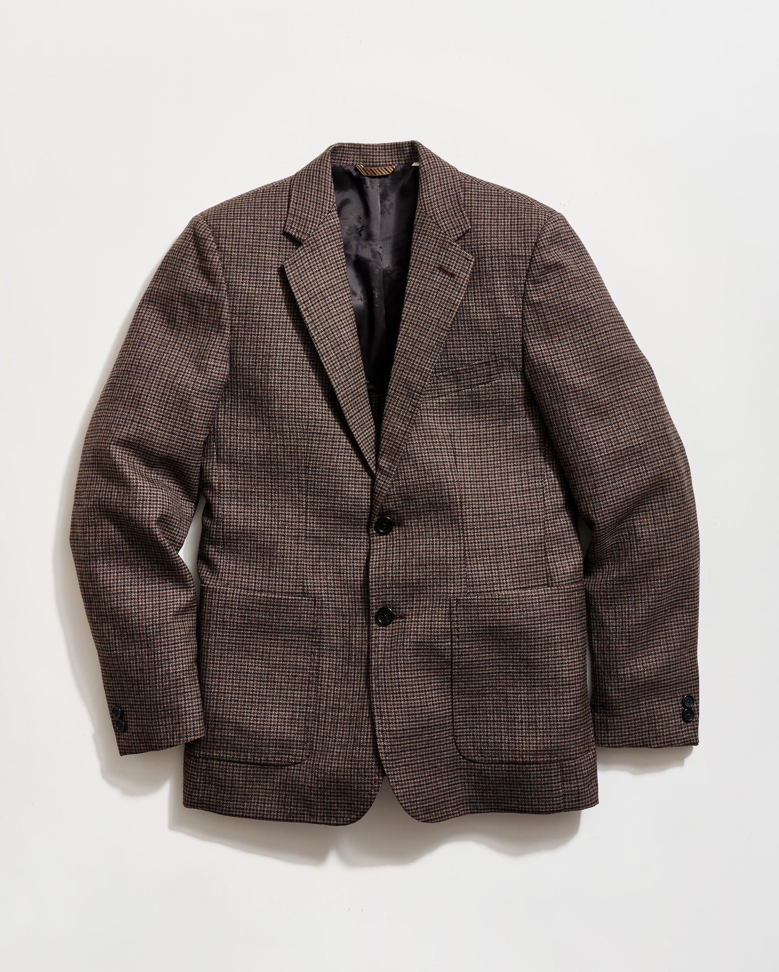 Virgin Wool Melange Houndstooth Walton Jacket