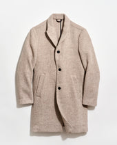 Virgin Wool Twill Walking Car Coat