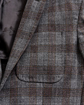 Virgin Wool Shadow Plaid Archie Jacket