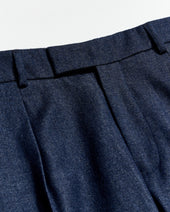 Twill Double Pleated Trouser