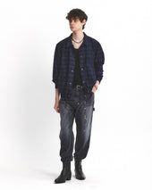 French Coach Jacket Blue Check
