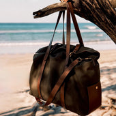 M/S Mega Tote – Army/Cuoio