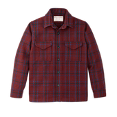 Seattle Wool Jac-shirt - Deep Red Blue Green