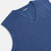 V Neck Sleeveless Cashmere Vest