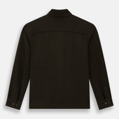 Dark Greenwich Knitted Overshirt
