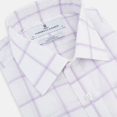 Lilac Grid Check Mayfair Shirt