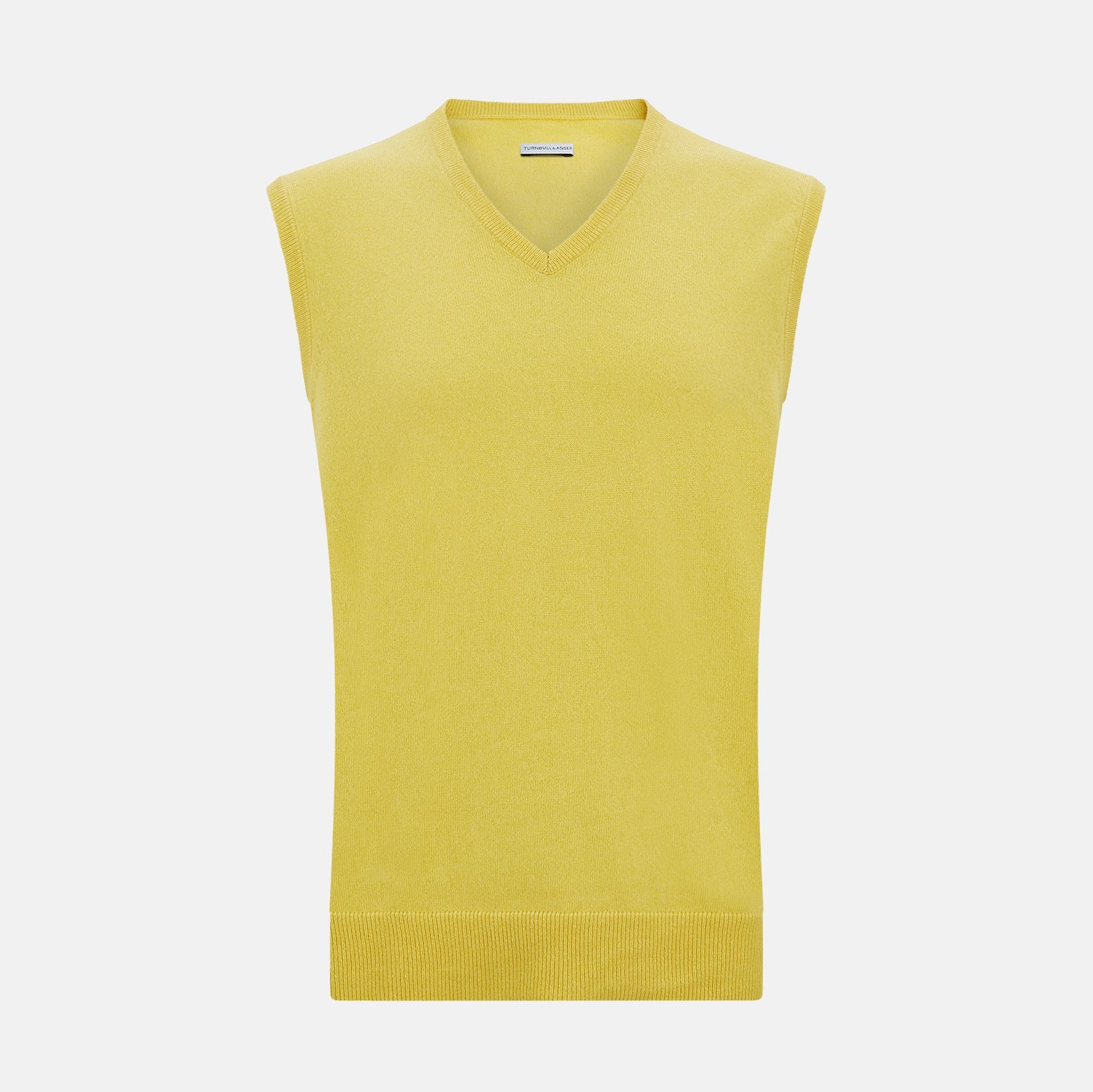 Canary Cashmere V Neck Vest