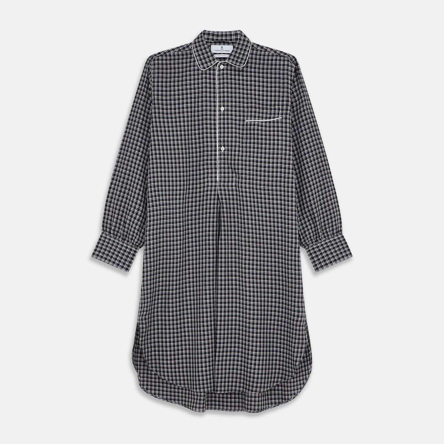 Multi Check Cotton Blend Sussex Nightshirt