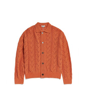HERRINGBONE CROCHET CARDIGAN / L.ORANGE
