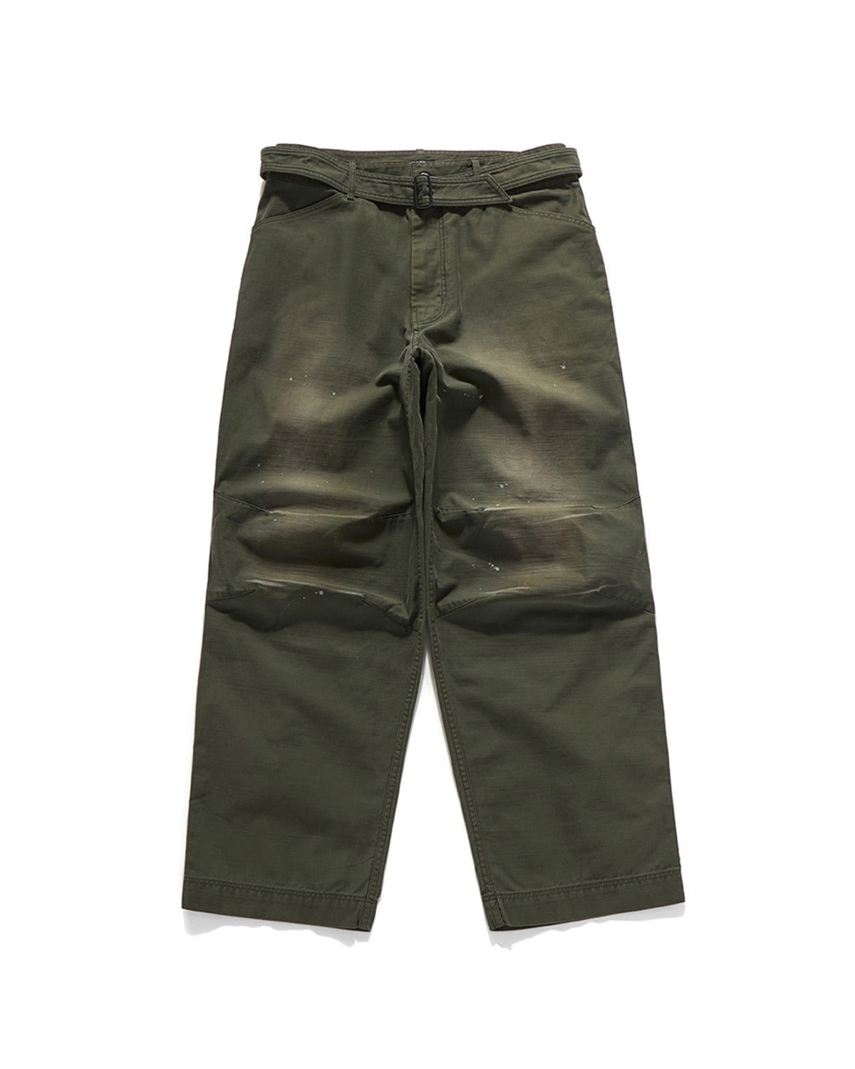 Curve Knee Belted Pants Painting
