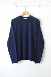 Fujito L S Knit T Shirt Gray Green Midnight Blue Directors Web Shop Powered By Base