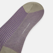 Concrete Houndstooth Long Socks