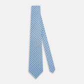 Floral Tile Pattern Printed Silk Tie