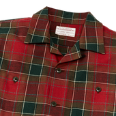 Elk Heights Camp Shirt - Sycamore Green / Red Plaid