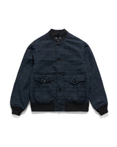 Tender Blouson Jacket Linen Check