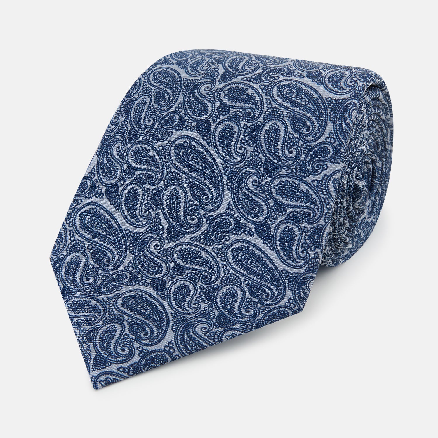Pale Paisley Silk Tie