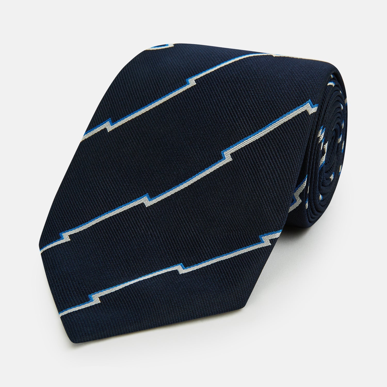 Broken Shadow Stripe Silk Tie