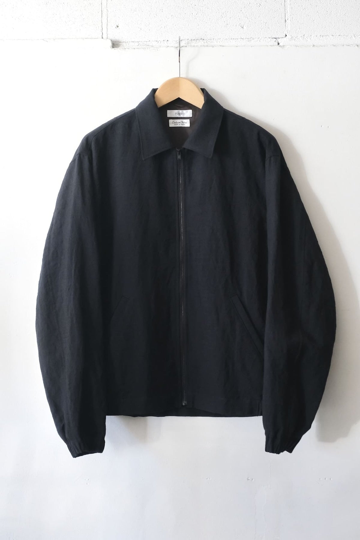Fujito Zip Up Blouson Charcoal Directors Web Shop Powered By Base