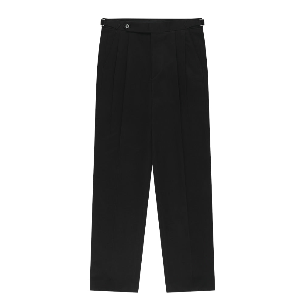 Essential Gaberdine Heavy Double Pleated Relaxed Chino