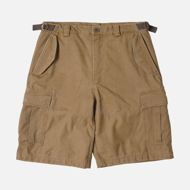 Faded Cotton Cargo Shorts