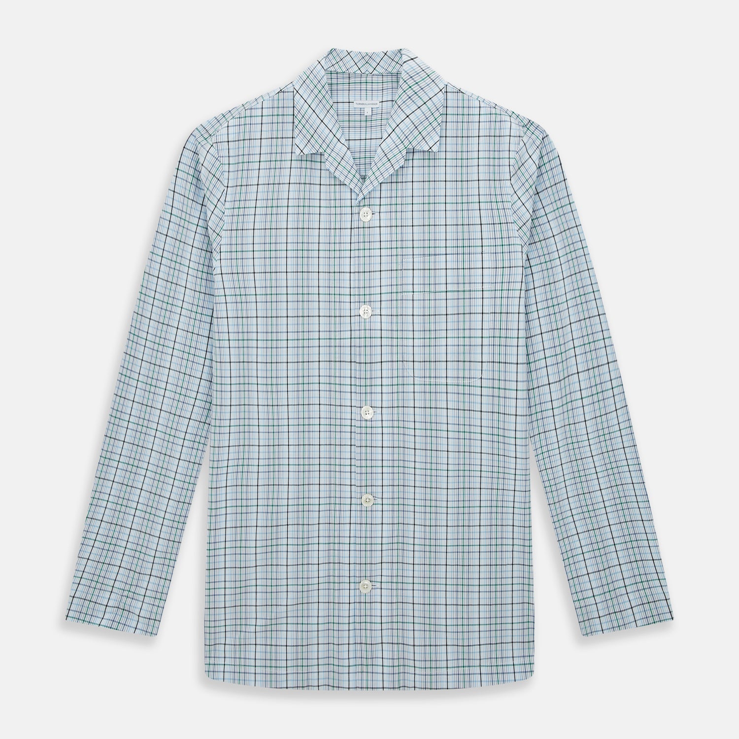 And Green Multi Check Pyjama Shirt