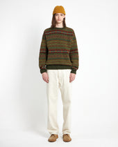 All Over Fairisle Crew Sweater Pineshadow