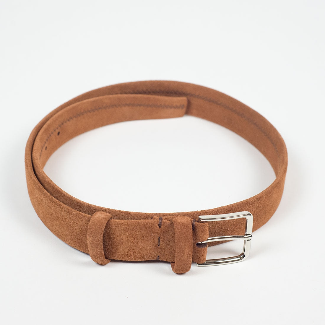Ruggine Light Rust Suede Tubular Dress Belt