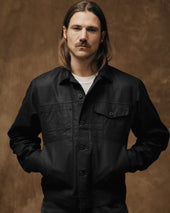 Tin Cloth Short Lined Cruiser Jacket - Black