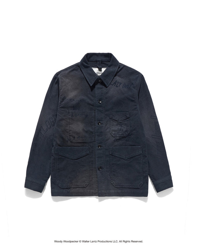 WOODY MEMORIAL WORK JACKET / D.NAVY MOLESKIN