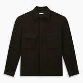 Dark Greenwich Knitted Overshirt