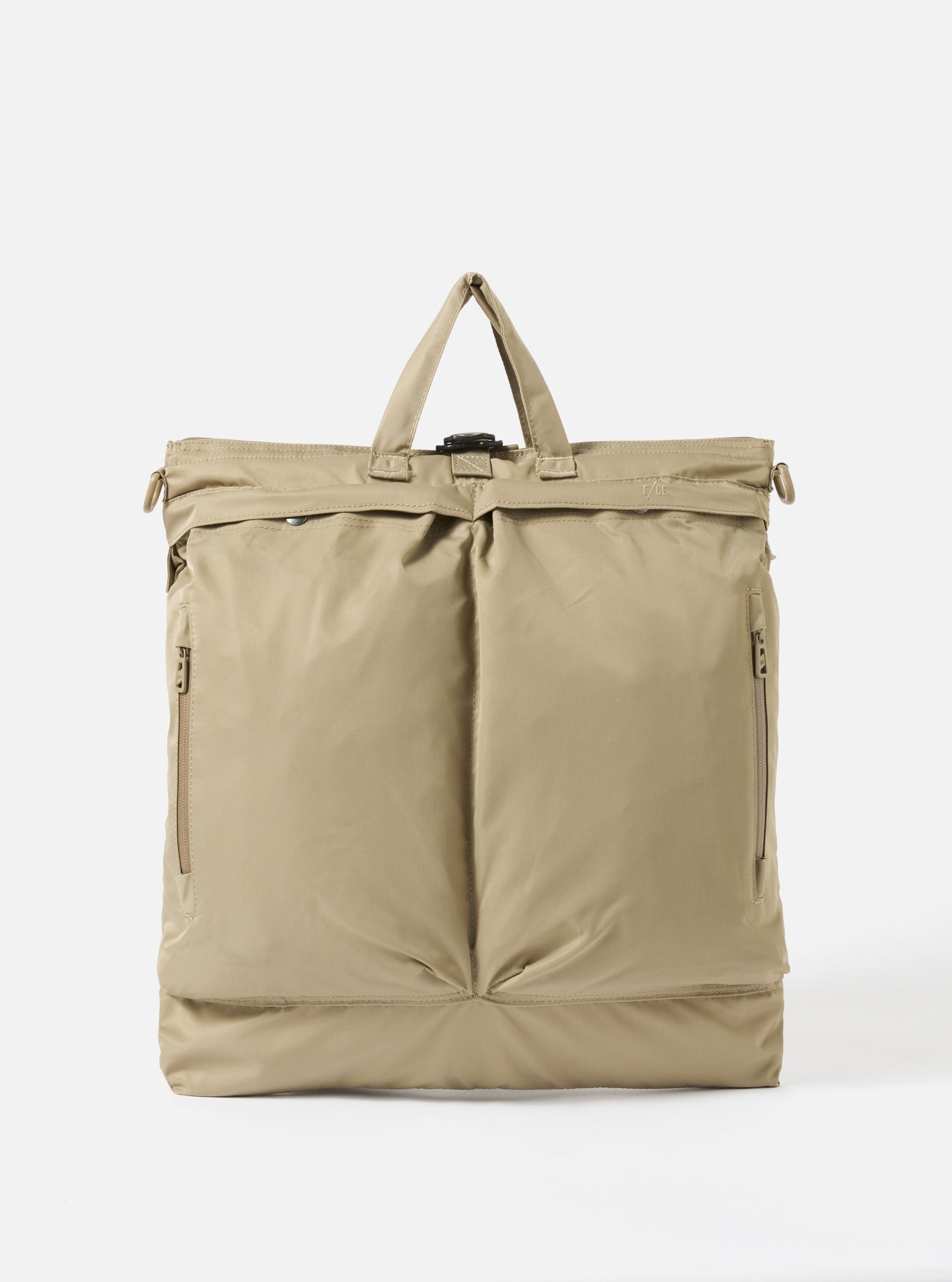 F Ce Green Recycled Twill 3 Way Helmet Bag