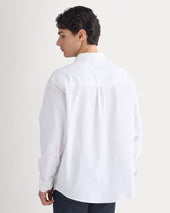 Lightweight Oversized Oxford | White