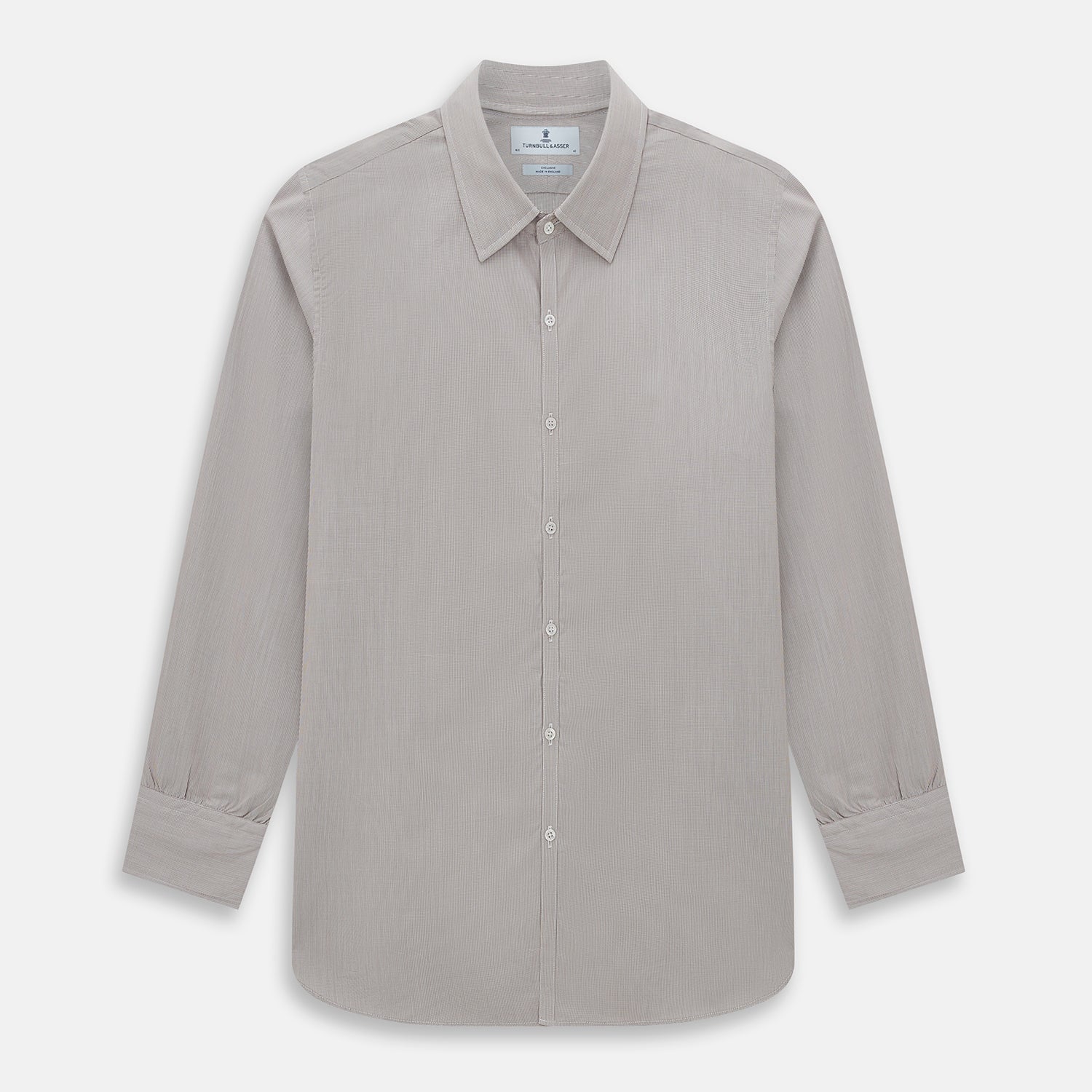 BROWN MICRO GRAPH CHECK WESTMINSTER SHIRT