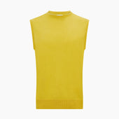 Canary Cashmere Round Neck Vest