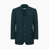 Fulham Green Single Breasted Quilted Blazer