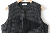 Fujito Hunting Vest Check Navy Check Navy Directors Web Shop Powered By Base